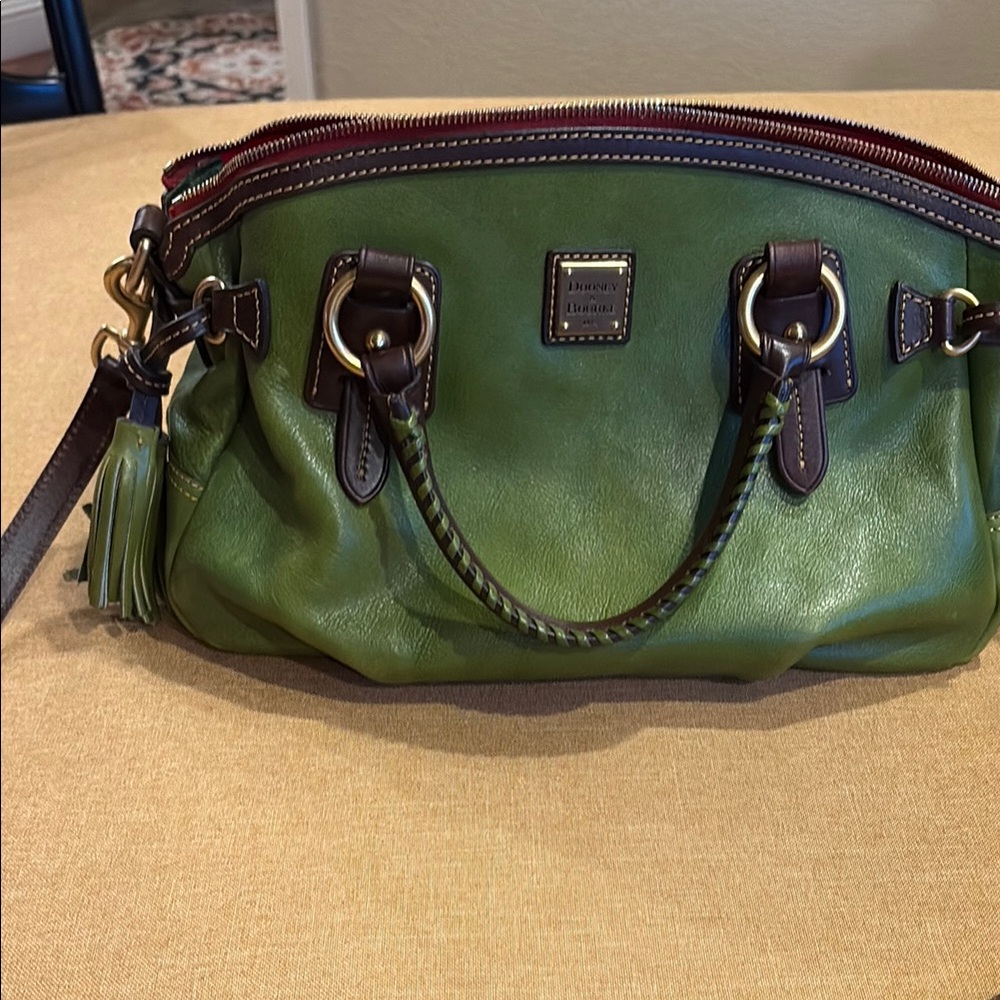 COPY - Dooney & Bourke Green Leather Satchel